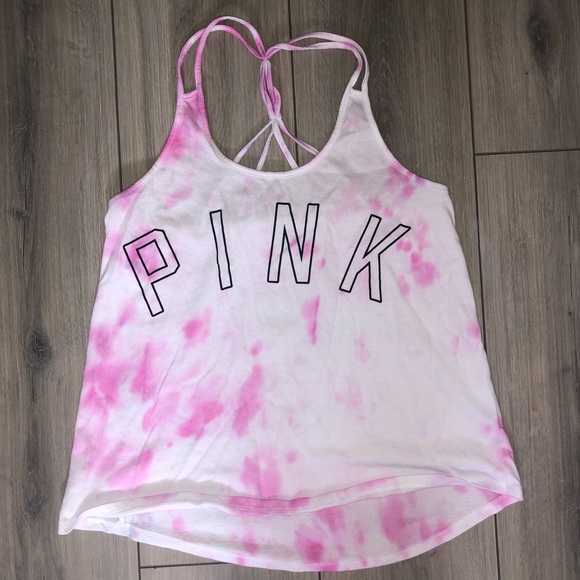 PINK tiedye tank - Picture 1 of 1